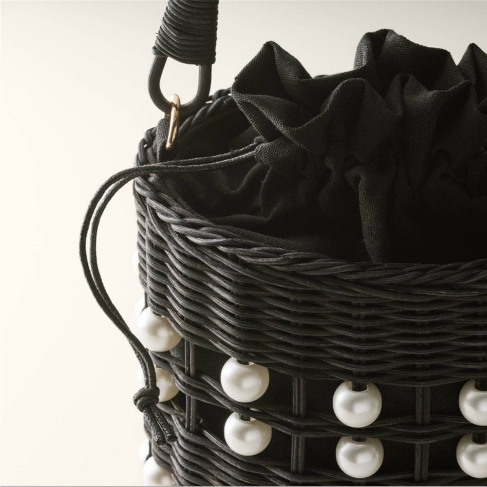 NWT Kate Spade X Target Pearl Embellished Basket Bucket Bag - Picture 3 of 3